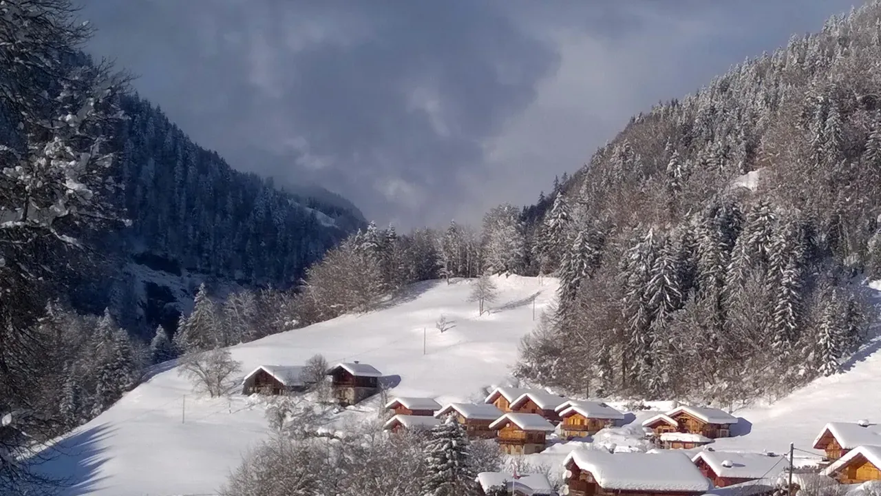 Flumet en hiver